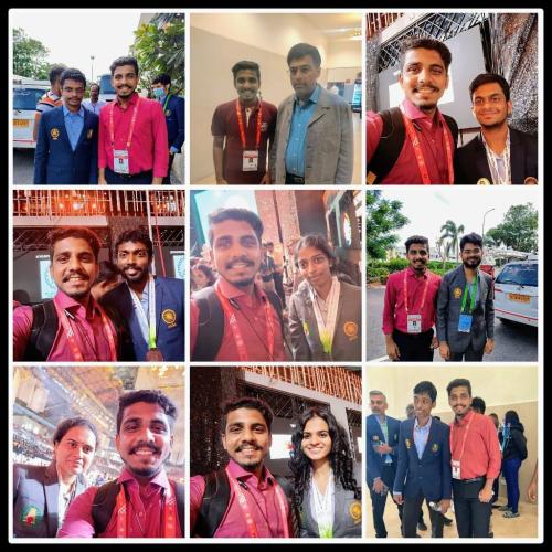 Vedant Joshi in Olympiad 2022 along with Indian team including Viswanathan Anand