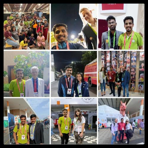 Vedant Joshi in Olympiad 2022 along with top FIDE chess officials