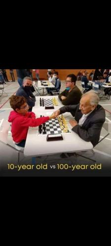 "Chess: Where age is just a number on the board.