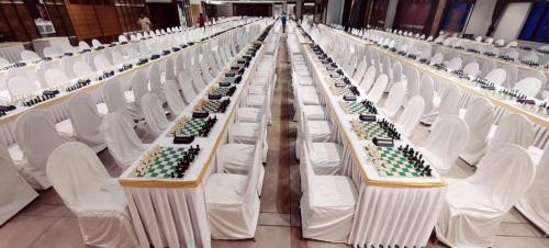 Chess tournament hall